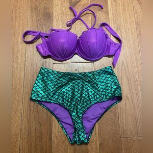 🧜♀️🐠Disney Ariel Women’s Swimsuit Bikini 🦀🐚